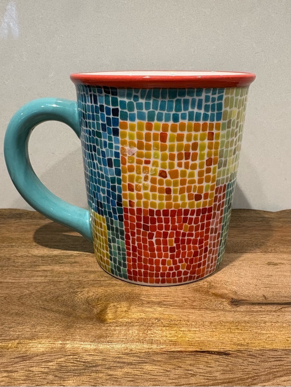 Vintage 2002 Starbucks Barista Mosaic Tile Mug